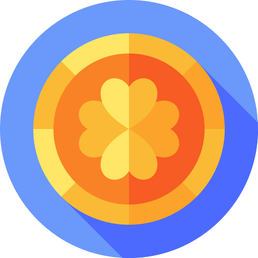 moneta Flat Circular Flat ikona