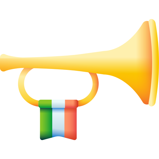 trompet 3D Color icoon