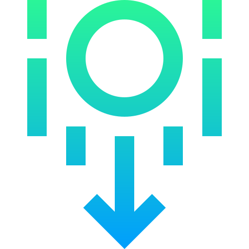 重力 Super Basic Straight Gradient icon