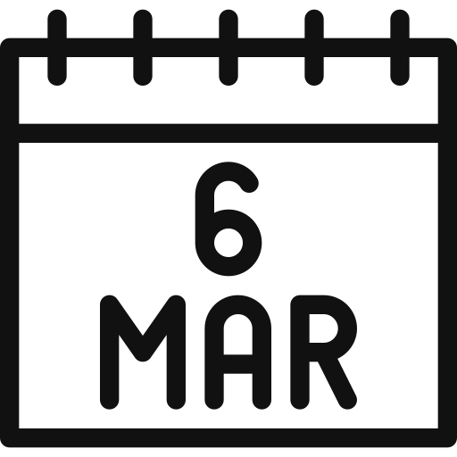 marzo Generic black outline icono