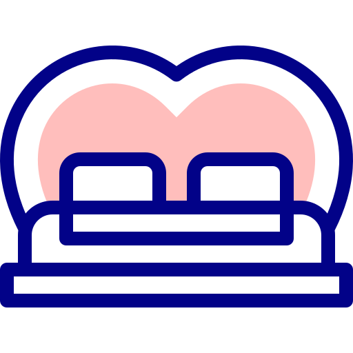 bed Detailed Mixed Lineal color icon