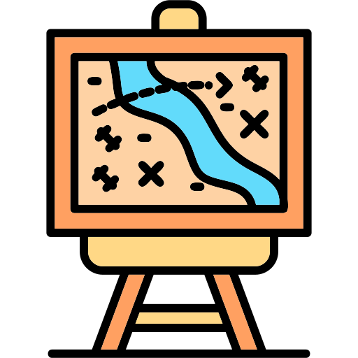 地図 Generic color lineal-color icon