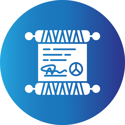 Peace treaty Generic gradient fill icon