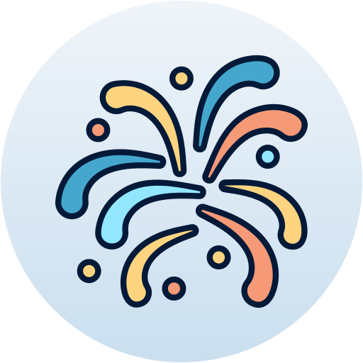 Fireworks  Generic Outline Color icon