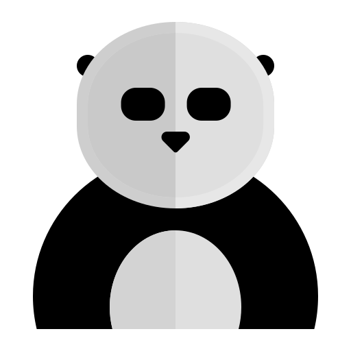 panda Generic color fill icona