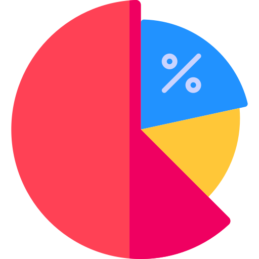 Pie chart Generic color fill icon