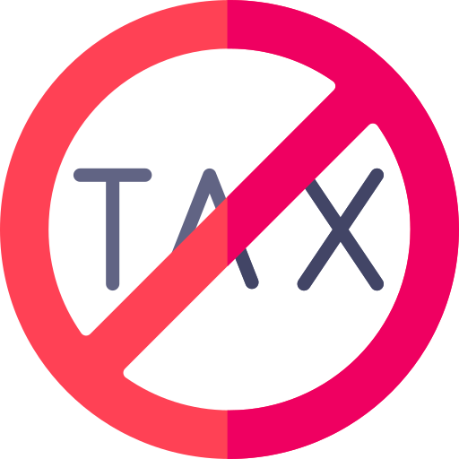 No tax Generic color fill icon