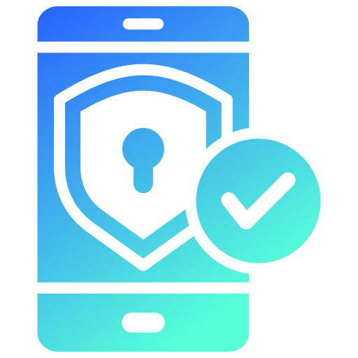 sicurezza mobile Generic gradient fill icona