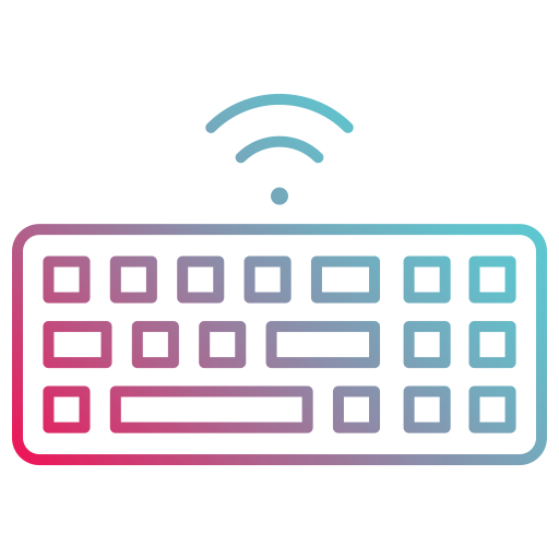 teclado inalambrico Generic gradient outline icono