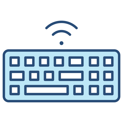 ワイヤレスキーボード Generic color lineal-color icon