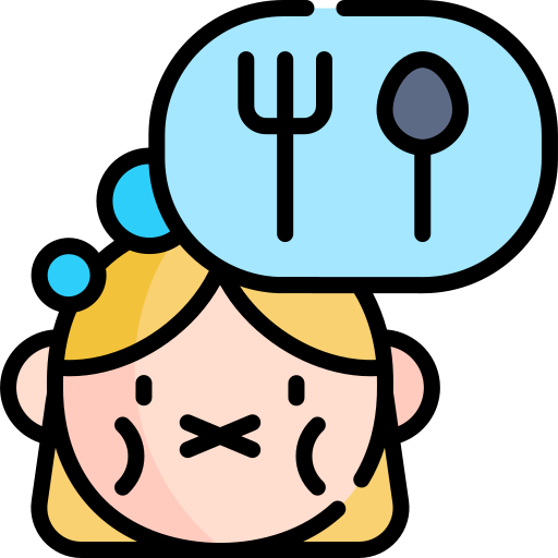 Anorexia Kawaii Lineal color icon