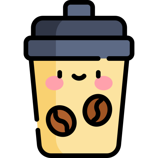 コーヒーカップ Kawaii Lineal color icon