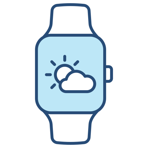 smartwatch Generic color lineal-color icon