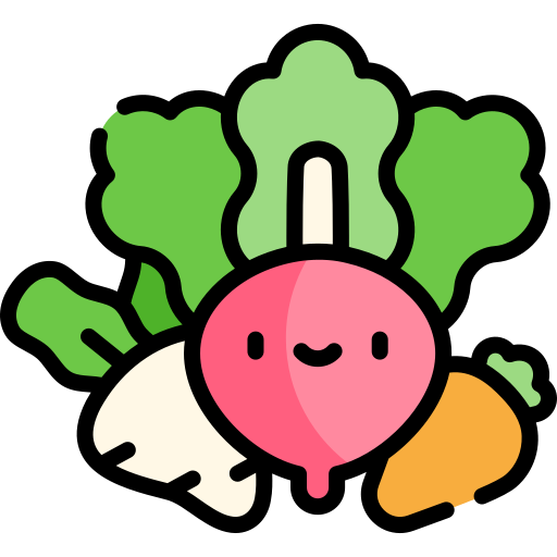 Vegetables Kawaii Lineal color icon