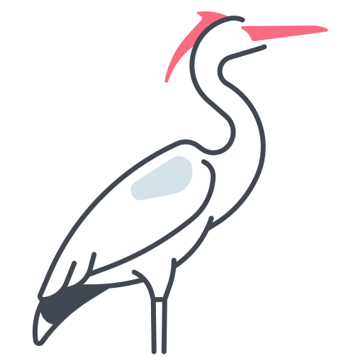 Heron Generic color lineal-color icon
