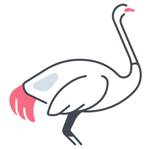 avestruz Generic color lineal-color icono