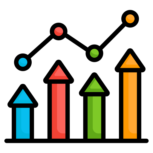 棒グラフ Generic color lineal-color icon