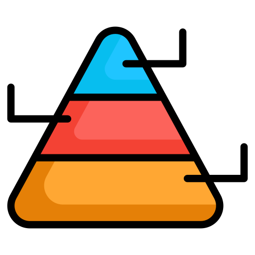 widelec wykresu Generic color lineal-color ikona