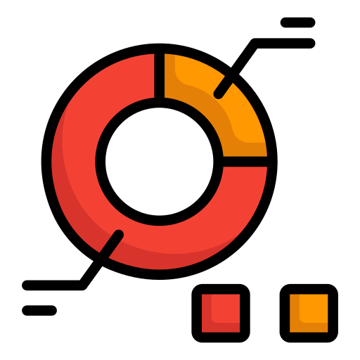 gráfico circular Generic color lineal-color icono