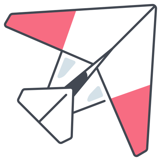 niewidzialny samolot Generic color lineal-color ikona