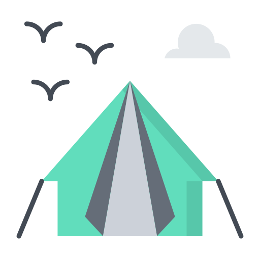 텐트 Generic color fill icon