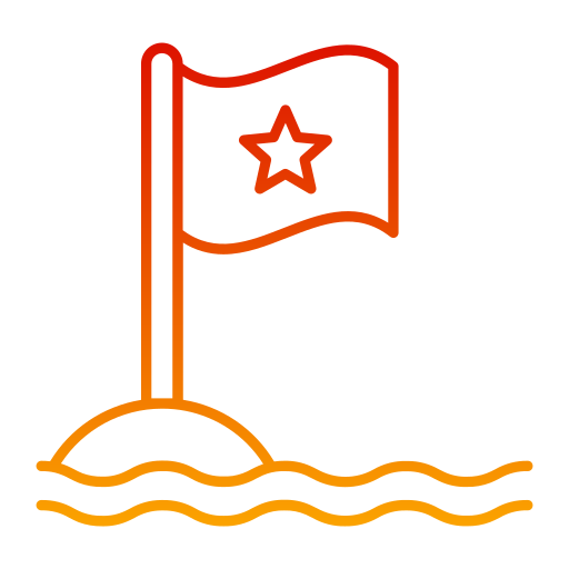 bandiera della corsa Generic gradient outline icona