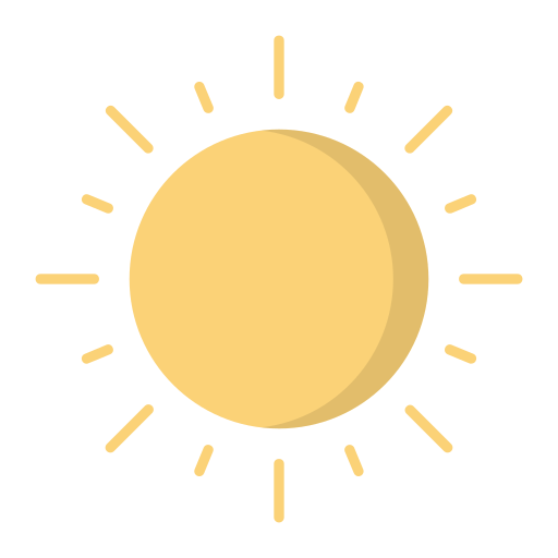햇빛 Generic color fill icon
