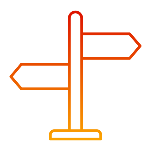 letrero Generic gradient outline icono