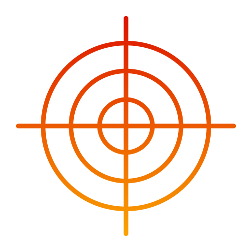 objetivo Generic gradient outline icono