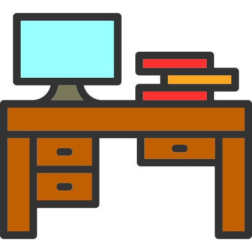 사무실 테이블 Generic color lineal-color icon