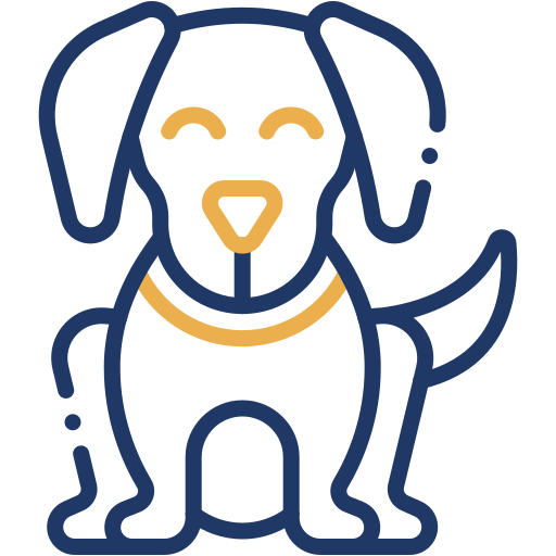 犬 Generic color outline icon