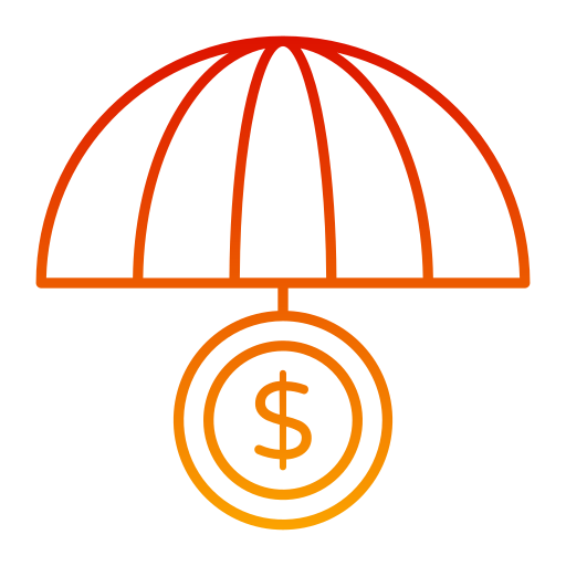 risk management Generic gradient outline Icône