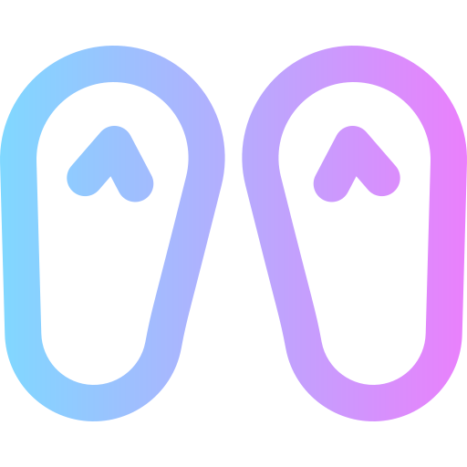 Flip flops Super Basic Rounded Gradient icon