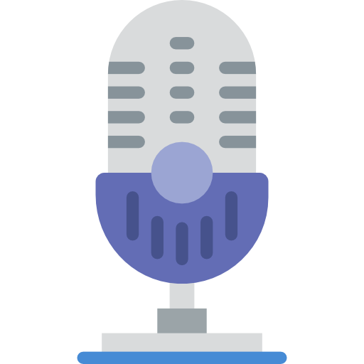 Microphone prettycons Flat icon