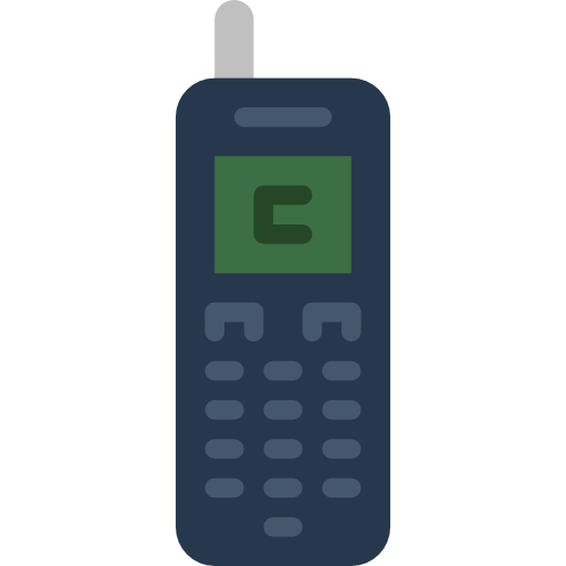 Cellular phone prettycons Flat icon