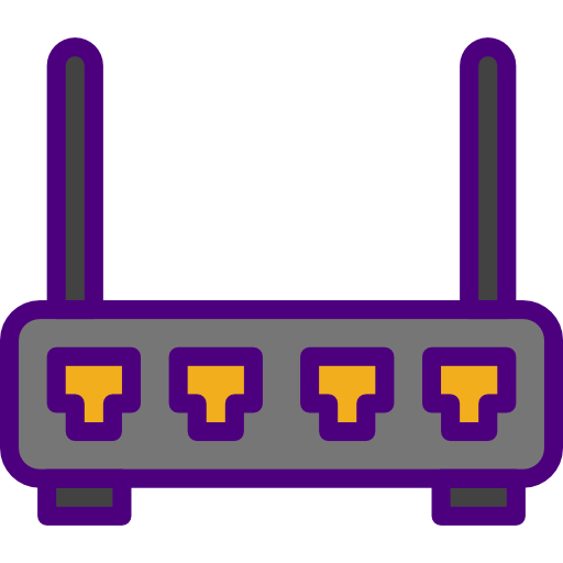 router prettycons Lineal Color icon