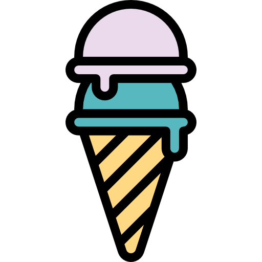 아이스크림 PongsakornRed Lineal Color icon