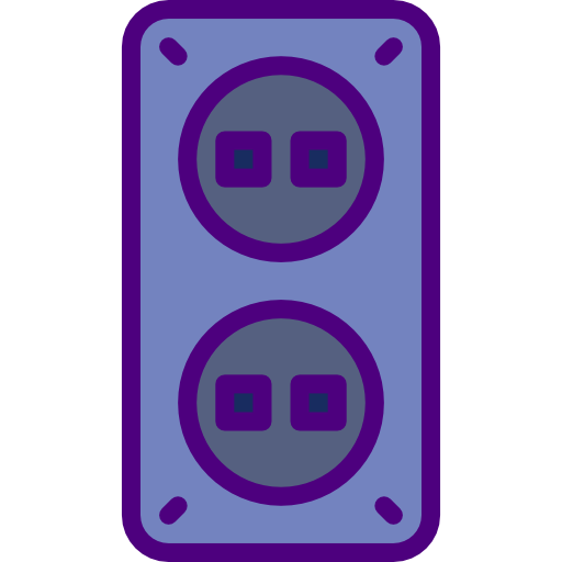 Wall socket prettycons Lineal Color icon
