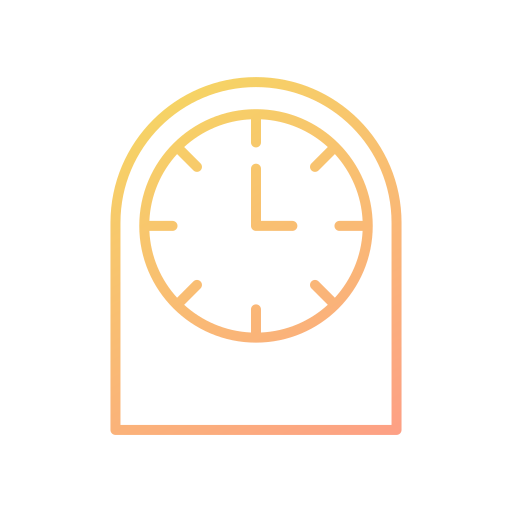 orologio da tavolo Generic gradient outline icona
