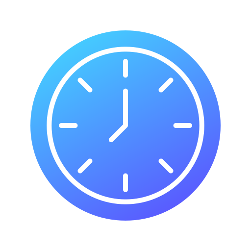 reloj Generic gradient fill icono