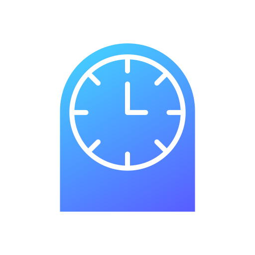 Table Clock Generic gradient fill icon