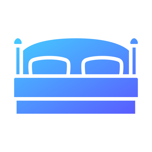 Double bed Generic gradient fill icon