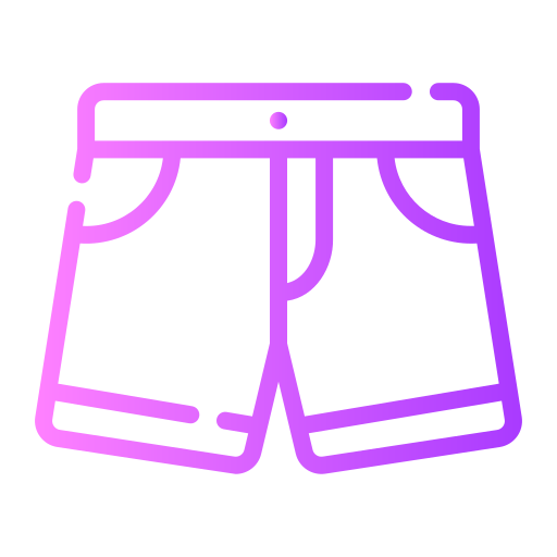 pantalones cortos Generic gradient outline icono