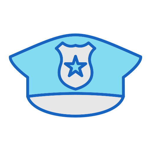 sombrero de policia Generic color lineal-color icono