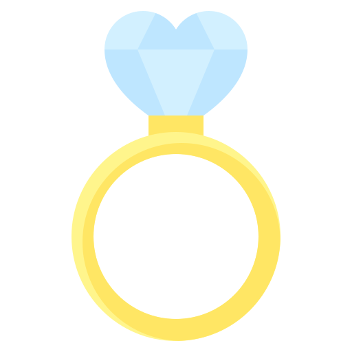 кольцо с бриллиантом Generic color fill иконка