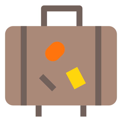 Travel luggage Generic color fill icon