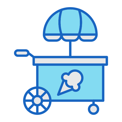 Ice cream cart Generic color lineal-color icon