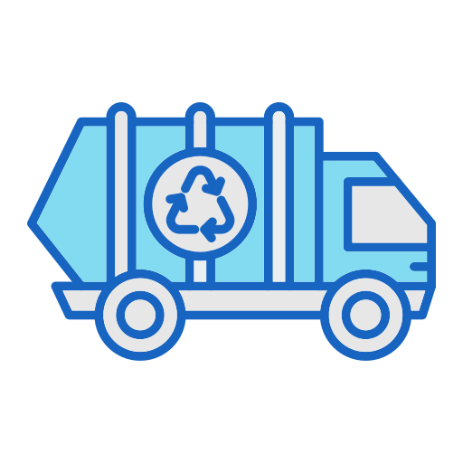 Trash truck Generic color lineal-color icon