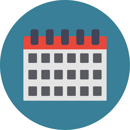 Calendar Generic color fill icon