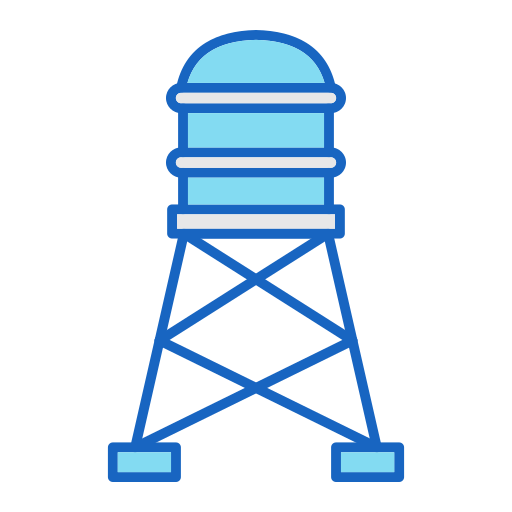 Water tower Generic color lineal-color icon